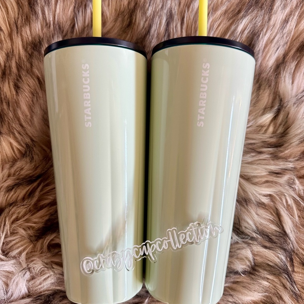 Starbucks Light Green Tumbler 24oz Stainless Steel $25 each Brand new